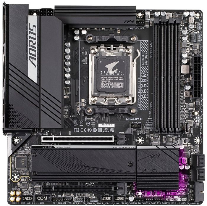 Материнська плата GIGABYTE B650M AORUS ELITE sAM5 B650 4xDDR5 M.2 HDMI DP mATX