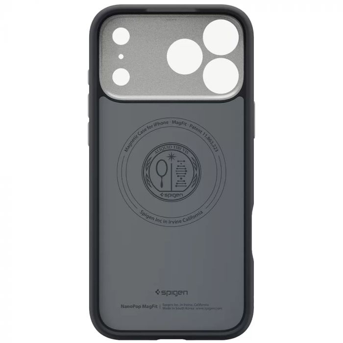 Чохол Spigen для iPhone 17 Pro Max, Nano Pop MagFit, Black Sesame