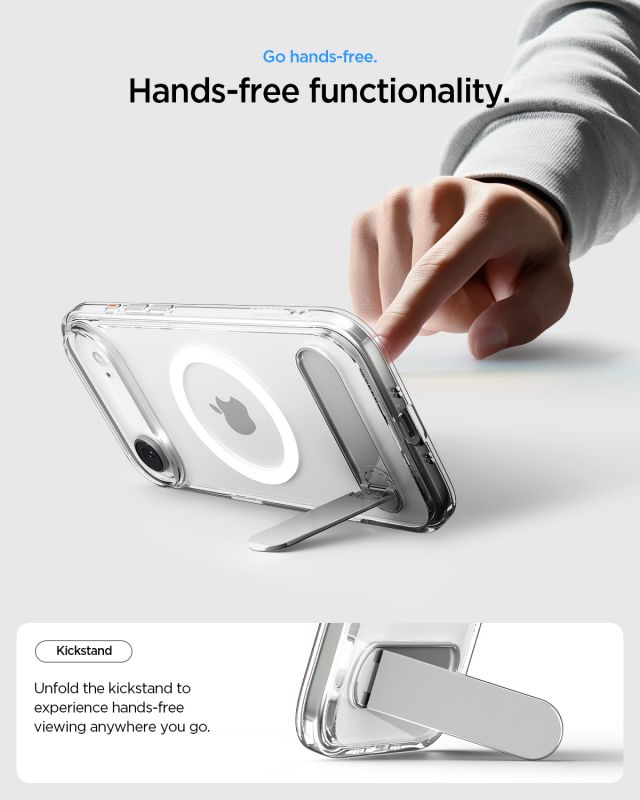 Чохол Spigen для iPhone 17 Air, Ultra Hybrid S MagFit, Clear White