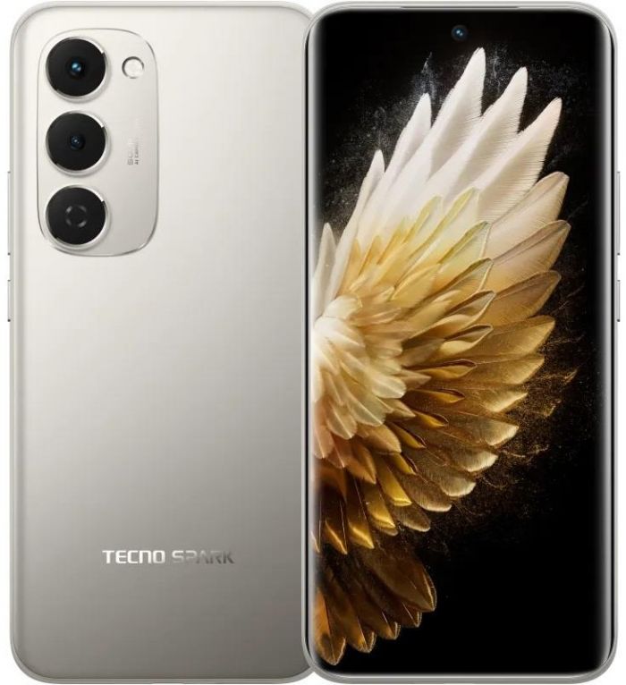 Смартфон TECNO Spark 40 PRO+ (KM7) 6.78" 8/256ГБ, 2SIM, 5200мА•год, Moon Titanium