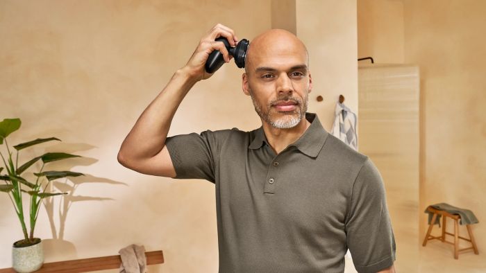 Бритва електр. для голови  Philips роторна Pro Series 5000, бритв.головок-4, Li-Ion, сух.+волог., чорний