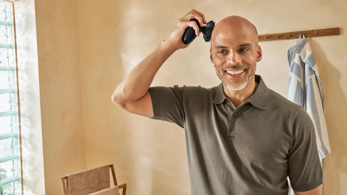 Бритва електр. для голови  Philips роторна Pro Series 5000, бритв.головок-4, Li-Ion, сух.+волог., чорний