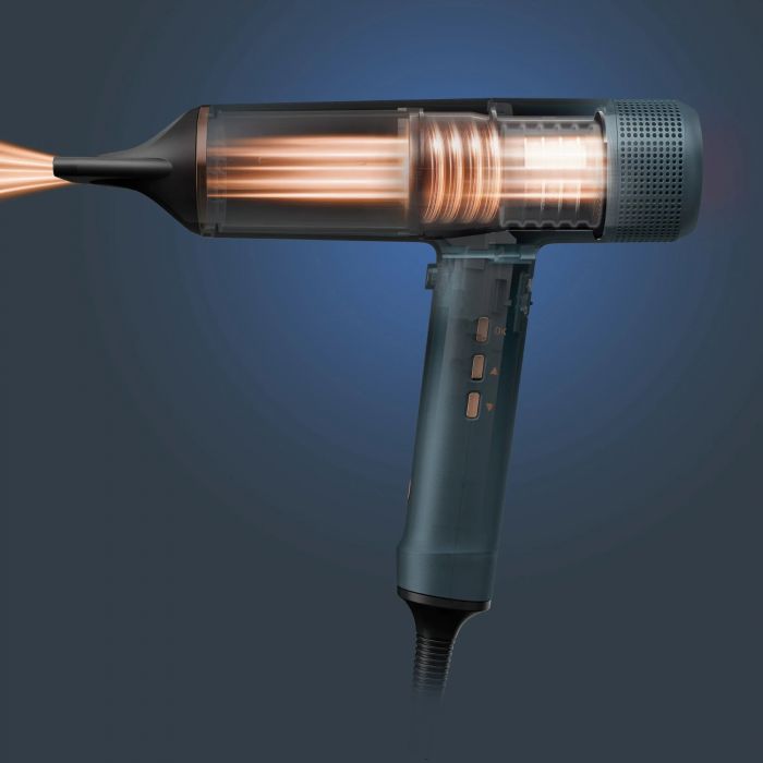 Фен Rowenta Maestria For you, 1800Вт, 3 режими, дифузор, іоніз-я, хол. обдув, дисплей, синій