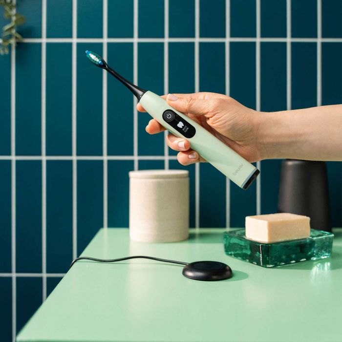 Щітка зубна електр. Beurer, Peppermint GP, 80т. колив/хв, насадок-2, 5 режимів , м`ятний