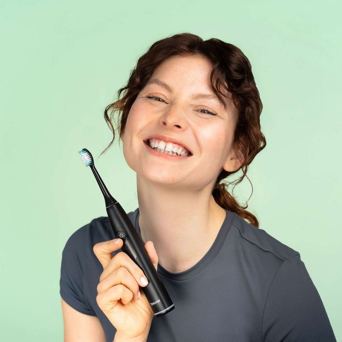 Щітка зубна електр. Beurer, Midnight Ink GP, 80т. колив/хв, насадок-2, 5 режимів , чорний