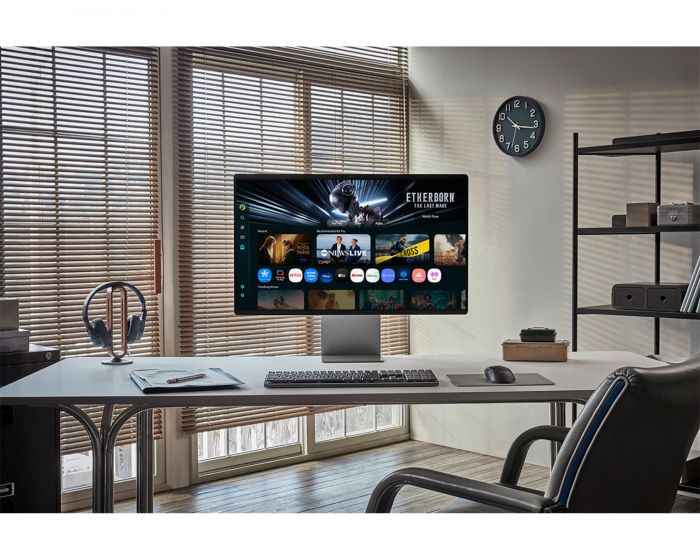 Монітор Samsung 32"S32FM902 HDMI, USB, Bluetooth, MM, OLED, 3840x2160, 165Hz, 0.03ms, HDR10+