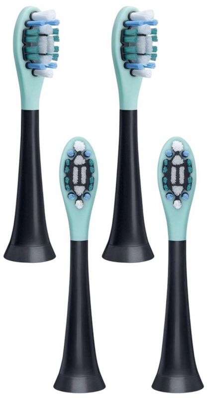 Насадки для зубних щіток Beurer SC 30/50 Premium Protection Plus, для чутливих ясен, 4 шт в комлекті, чорні