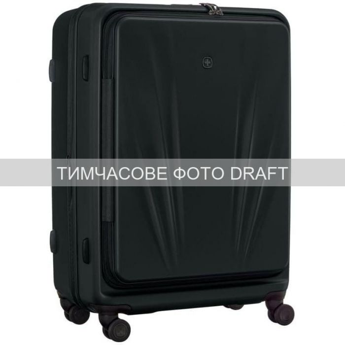 Валіза Wenger Skyon Hardside Large, велика, полікарбонат, TSA, 4 колеса, розширення, чорний