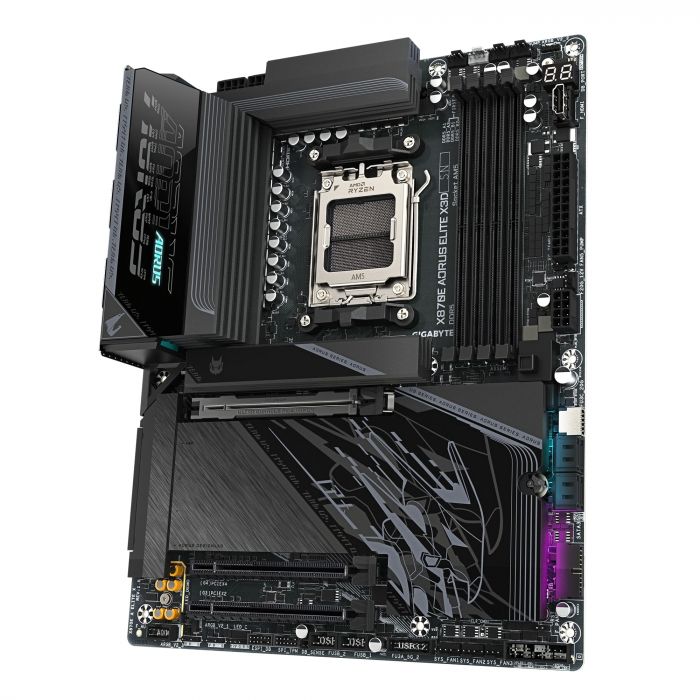 Материнська плата GIGABYTE X870E A ELITE X3D sAM5 X870 4xDDR5 M.2 Wi-Fi BT HDMI DP ATX