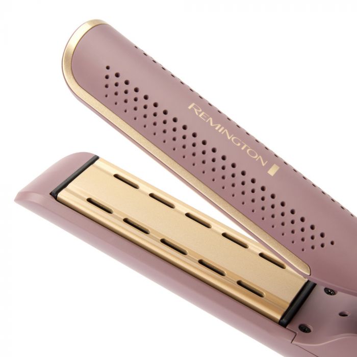 Стайлер  Remington AIRvive, 135Вт, темп.режимов-2, 140-190°C, термо килимок, кераміка, рожево- золотий
