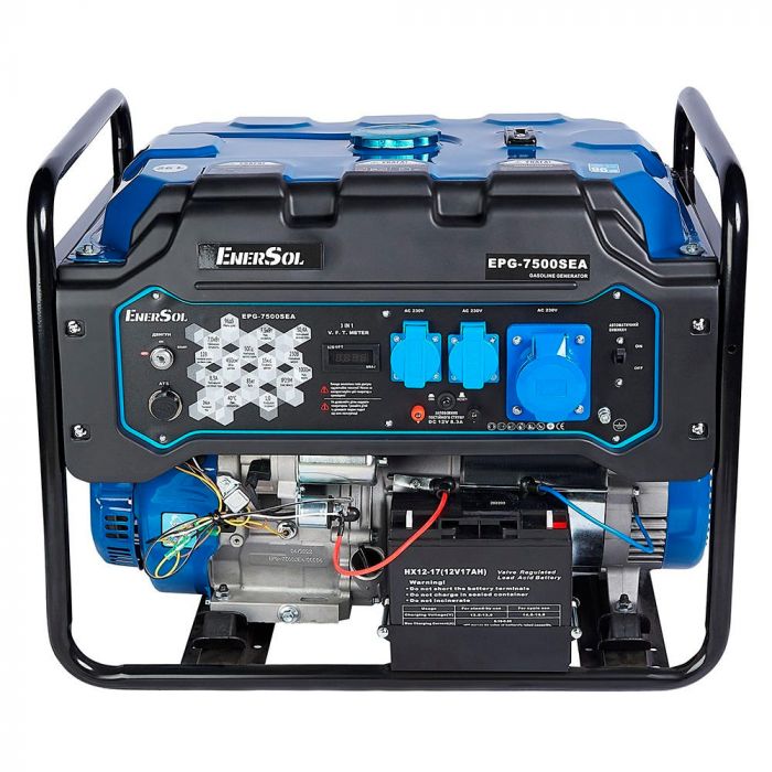 Генератор бензиновий EnerSol 230В 7/7.5кВт електростартер двигун EnerSol ES-450G 84.5кг