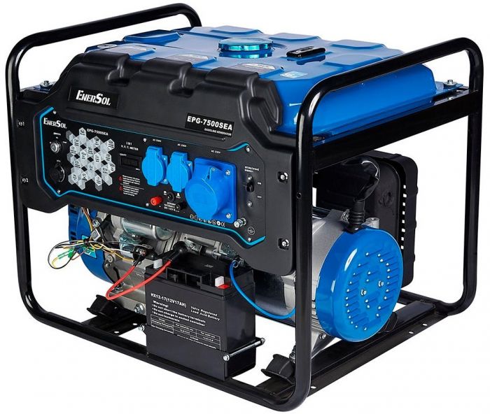 Генератор бензиновий EnerSol 230В 7/7.5кВт електростартер двигун EnerSol ES-450G 84.5кг