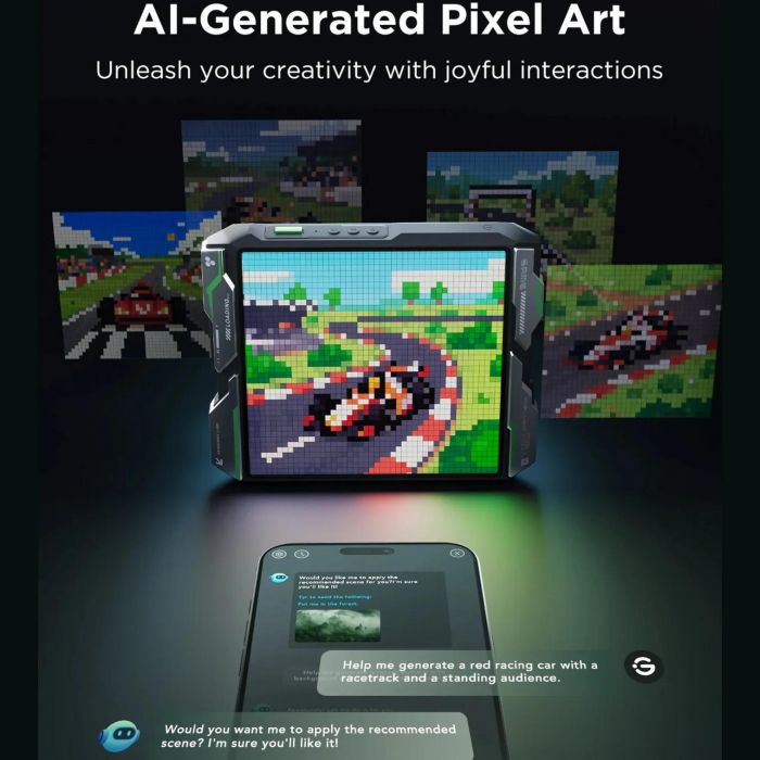 Піксельний єкран Govee H8630 LED Gaming Pixel Light 32x32 Pixels, RGBIC, WI-FI/Bluetooth, сірий