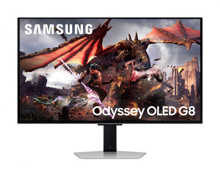 Монітор Samsung 32" Odyssey G80SD HDMI, DP, USB, Bluetooth, OLED, 3840x2160, 240Hz, 0.3ms, G-Sync Compatible
