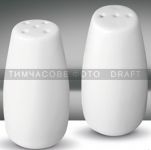 Набір для солі та перцю ARDESTO, 2 предмети, порцеляна, білий