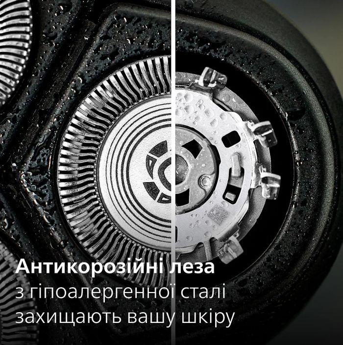 Бритва електр. Philips Series 3000,  бритв.головок-3, Li-Ion, сух.+волог., тример,індикатор заряду, чохол, сірий