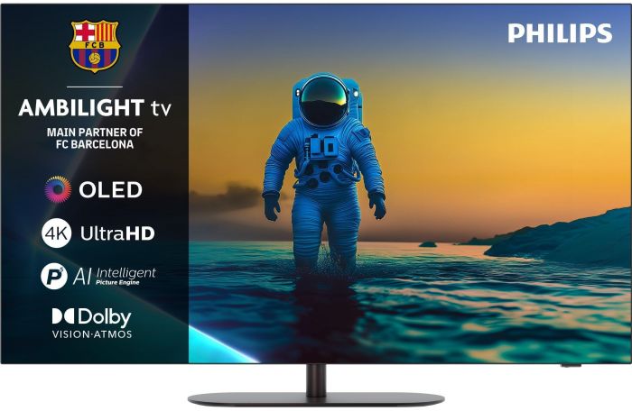 Телевізор 65" Philips OLED 4K 144Hz Smart Google TV Black Ambilight