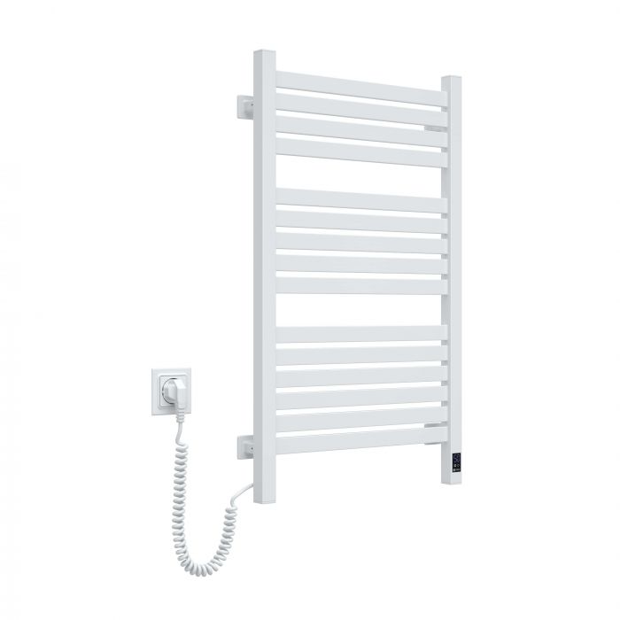 Рушникосушка Navin електрична Авангард Х, 800х480х71мм, Wi-Fi, сталь, білий, ліве підключення