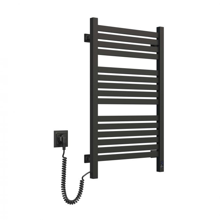 Рушникосушка Navin електрична Авангард Х, 800х480х71мм, Wi-Fi, сталь, чорний муар, ліве підключення