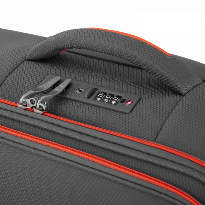 Валіза 2E, Trek, поліестер, велика, 97/117л, TSA, 4 колеса, EXP, сірий