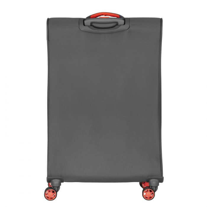 Валіза 2E, Trek, поліестер, середня, 64/78л, TSA, 4 колеса, EXP, сірий