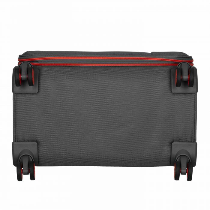 Валіза 2E, Trek, поліестер, середня, 64/78л, TSA, 4 колеса, EXP, сірий