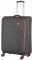 Валіза 2E, Trek, поліестер, середня, 64/78л, TSA, 4 колеса, EXP, сірий