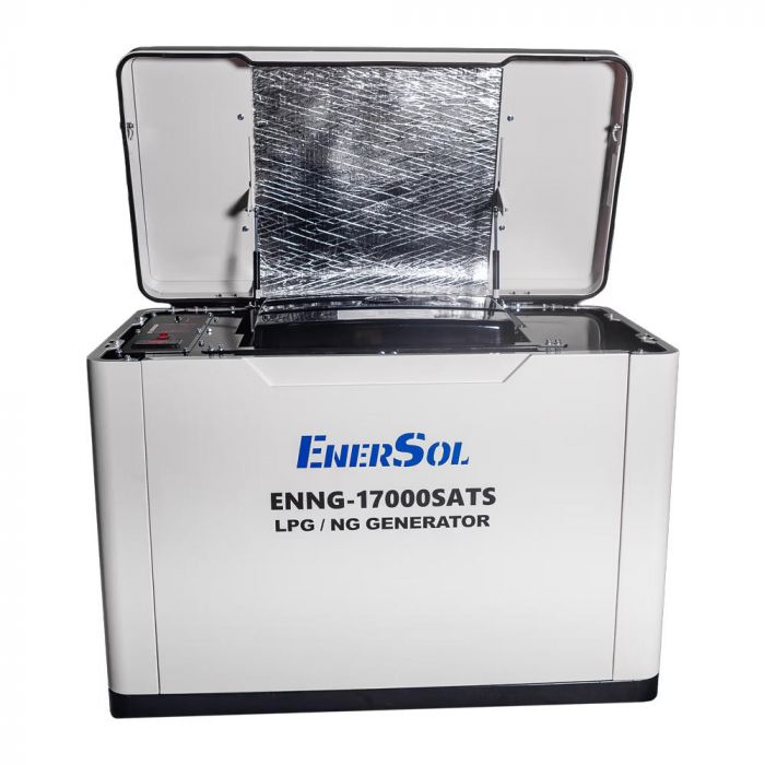 Генератор газовий EnerSol ENNG-17000SATS, 230В, 15.0-17.0кВт, електростартер, 345.0кг