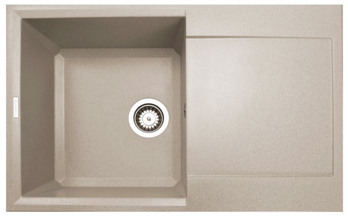 Мийка кухонна Adamant Horizon, штучний камінь, прямокут., з крилом, 780х495х230мм, чаша - 1, врізна, Avena