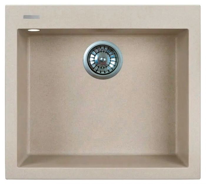 Мийка кухонна Adamant Univer, штучний камінь, квадрат, без крила, 560х500х200мм, чаша - 1, врізна, Avena
