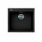 Мийка кухонна Adamant Univer, штучний камінь, квадрат, без крила, 560х500х200мм, чаша - 1, врізна, чорний