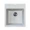 Набір кухонна Adamant Brick, штучний камінь, квадрат, без крила, 460x515x200мм, чаша - 1, врізна, Old stone + змішувач та дозатор