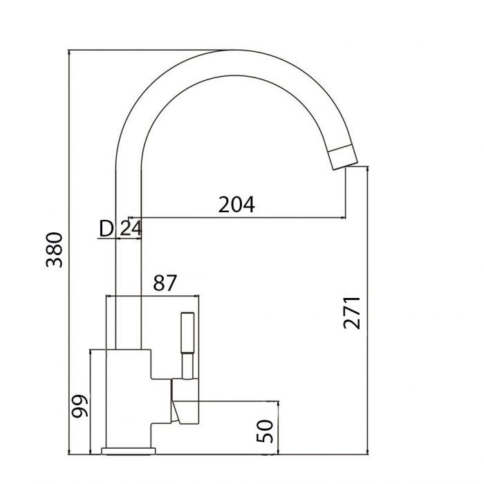 Набір кухонна Adamant Sun, штучний камінь, кругла, без крила, 510x200мм, чаша - 1, врізна, чорний + змішувач