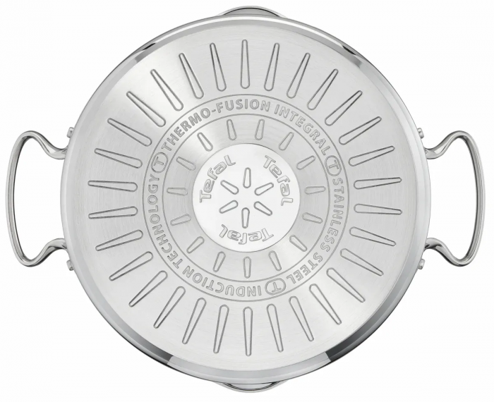 Каструля Tefal DUETTO+, 2.9л, з кришкою, нержавюча сталь, скло