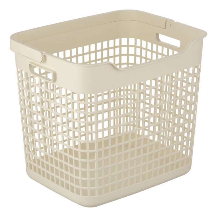 Кошик для білизни ARDESTO 38x29.5x33см, 26л, пластик PP, бежевий