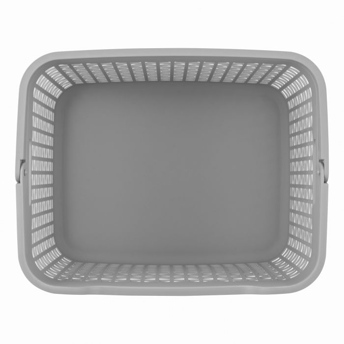Кошик для білизни ARDESTO 38x29.5x33см, 26л, пластик PP, сірий