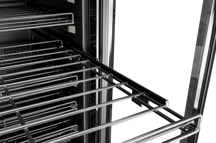 Холодильник Philco для вина,176x60x68, холод.відд.-418л, зон - 2, бут-131, диспл, підсвітка, чорний