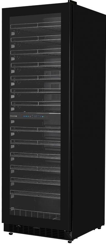 Холодильник Philco для вина,176x60x68, холод.відд.-418л, зон - 2, бут-131, диспл, підсвітка, чорний