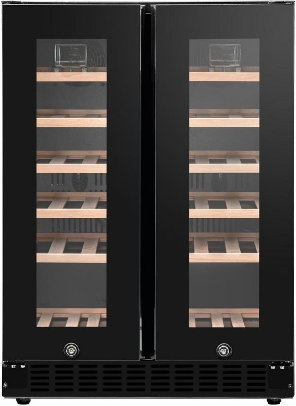 Холодильник Philco для вина, 87x60x57, холод.відд.-116л, зон - 2, бут-40, диспл, підсвітка, чорний