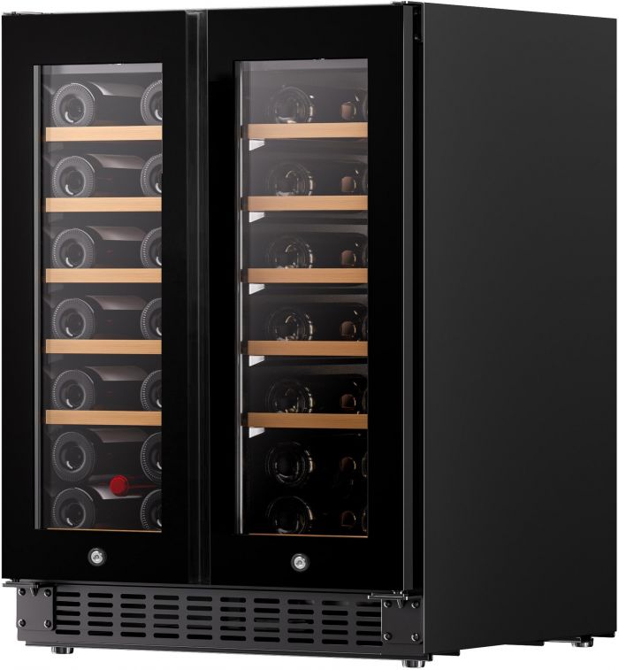 Холодильник Philco для вина, 87x60x57, холод.відд.-116л, зон - 2, бут-40, диспл, підсвітка, чорний