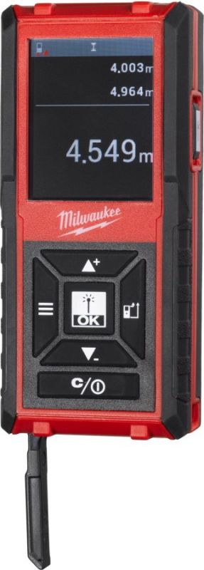 Далекомір лазерний Milwaukee LDM45, 0.05-45м, ±2мм, 2AАA IP54 0.11кг