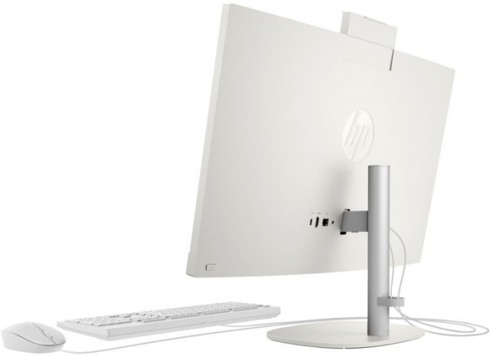 Комп'ютер персональний моноблок HP 240-G10 23.8" FHD IPS AG, Intel i5-1334U, 16GB, F512GB, UMA, WiFi, кл+м, 3р, DOS, білий