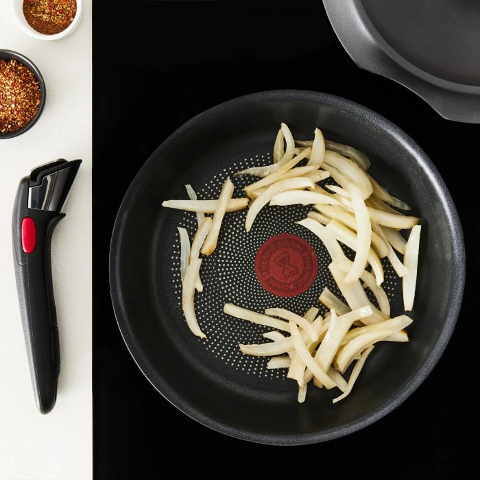 Набір посуду Tefal Ingenio Inspiration, 6 предметів, алюміній, скло, бакеліт, чорний