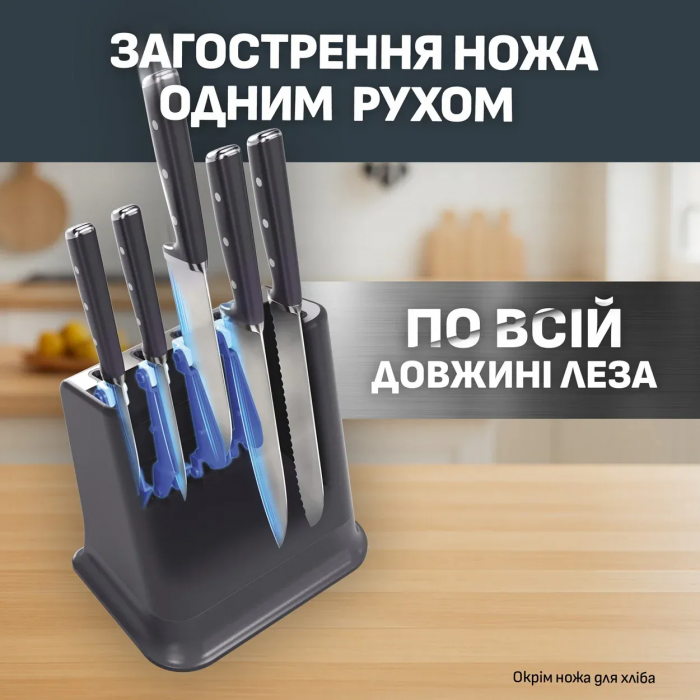 Набір ножів Tefal Ever Sharp Pro, 6 предметів, нержавіюча сталь, бакеліт, чорний