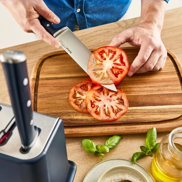 Набір ножів Tefal Ever Sharp Pro, 6 предметів, нержавіюча сталь, бакеліт, чорний