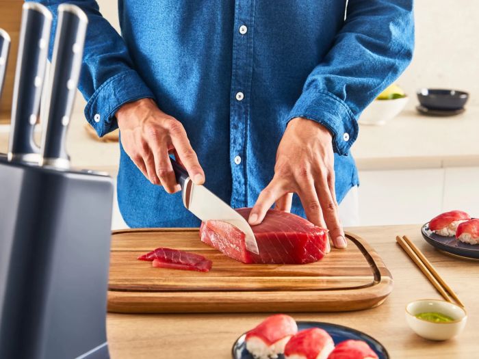 Набір ножів Tefal Ever Sharp Pro, 6 предметів, нержавіюча сталь, бакеліт, чорний