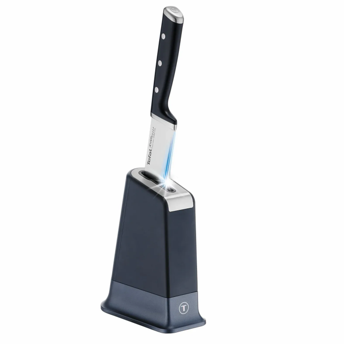 Кухонний ніж шеф-кухаря Tefal EverSharp, 2предмети, 16.5см, нержавіюча сталь, бакеліт, чорний