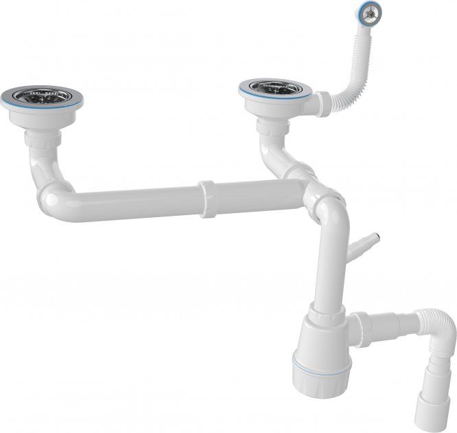 Набір кухонний Adamant Similar, штучний камінь, прямокут., без крила, 885x505x230мм, чаша - 2, врізна, чорний + змішувач + дозатор + ополіскувач склянок + коландер