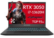 Ноутбук Dream Machines RG3050-15 15.6FHD IPS, Intel i7-13620H, 32GB, F1TB, NVD3050-4, DOS, чорний