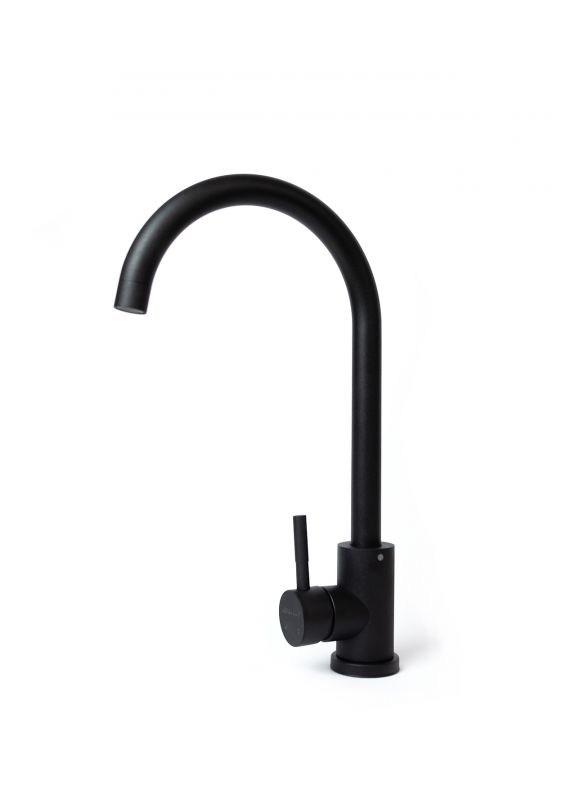 Набір кухонний Adamant Minimal, штучний камінь, прямокут., з крилом, 615х495х200мм, чаша - 1, врізна, антрацит + змішувач + дозатор + ополіскувач склянок + коландер